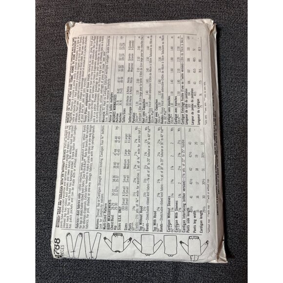 Simplicity 9788 Sewing Pattern Size XXSM-XL Uncut Jacket Pants & Cardigan 1990s - Picture 3 of 5